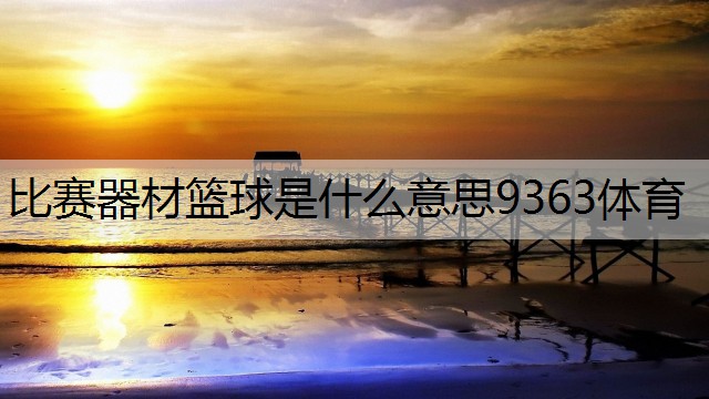 比赛器材篮球是什么意思9363体育