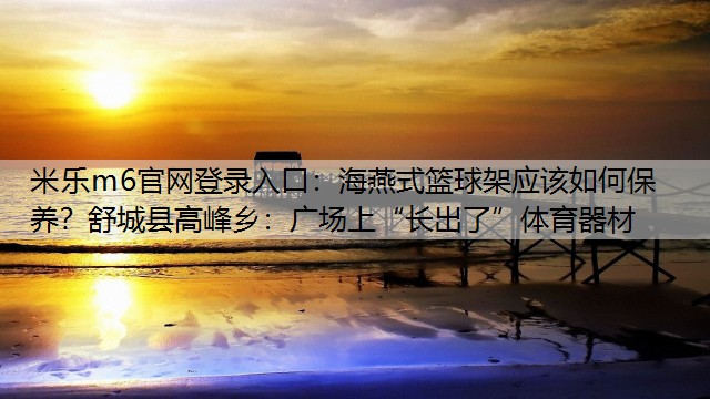 海燕式篮球架应该如何保养？舒城县高峰乡：广场上“长出了”体育器材