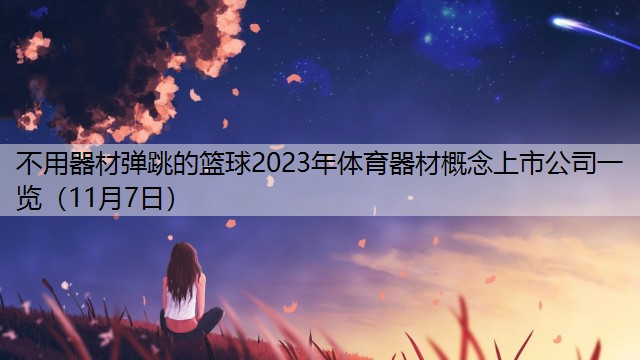 不用器材弹跳的篮球2023年体育器材概念上市公司一览（11月7日）